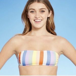 Xhilaration Bathing Suit Multicolor Striped Set
